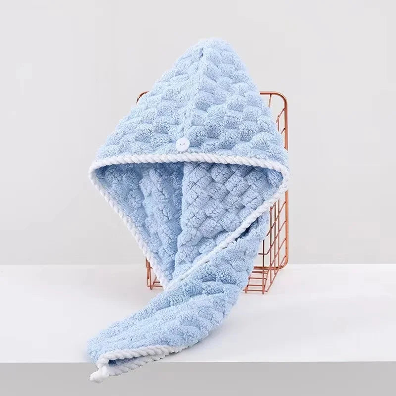 1PC Women Long Hair Drying Towel Fast Drying Hair Cap cute Quick Dry Hair Cap Strongly Absorbent Towel Bath Hats