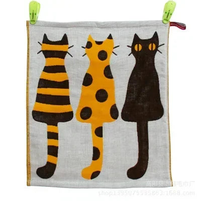 100% Cotton Three-layer Gauze Bath Towel Children Boy Girl Square Face Hand Towel 1Pcs Multi-pattern Bathroom Towel Supplies