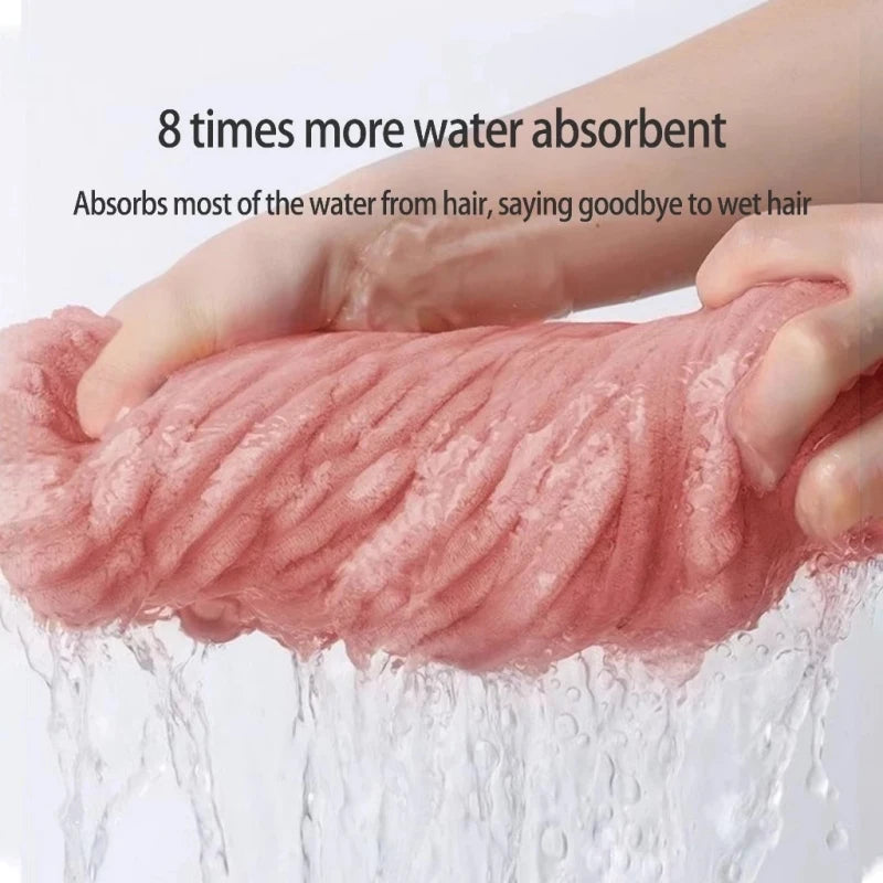 1PC Women Long Hair Drying Towel Fast Drying Hair Cap cute Quick Dry Hair Cap Strongly Absorbent Towel Bath Hats