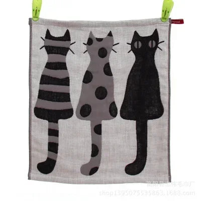 100% Cotton Three-layer Gauze Bath Towel Children Boy Girl Square Face Hand Towel 1Pcs Multi-pattern Bathroom Towel Supplies