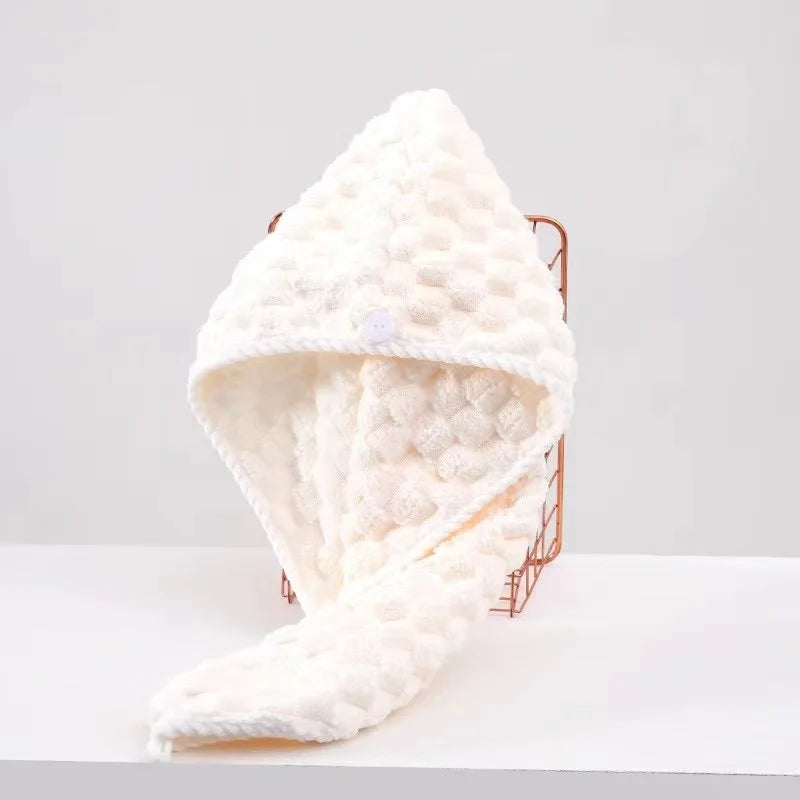 1PC Women Long Hair Drying Towel Fast Drying Hair Cap cute Quick Dry Hair Cap Strongly Absorbent Towel Bath Hats